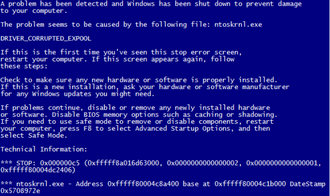 BSOD Screen