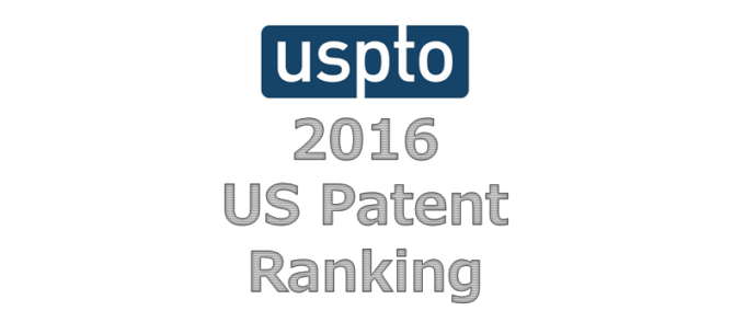 US Patent Ranking 2016
